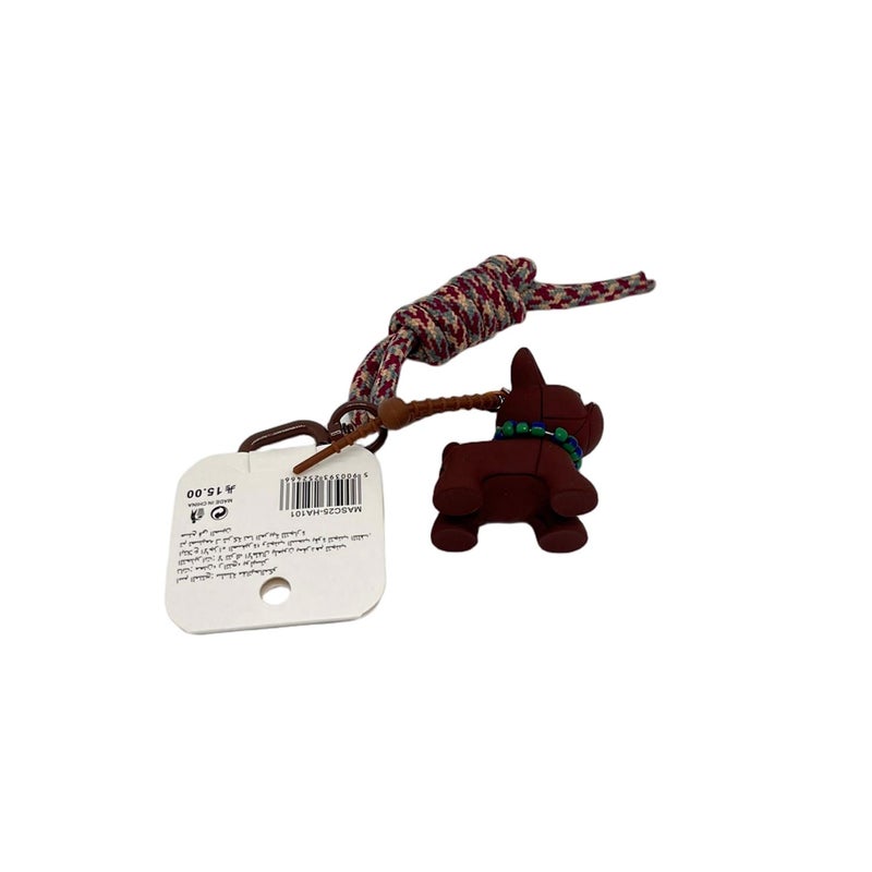 Midi Dog-Shaped Keychain with Multicolor Rope - Image 5